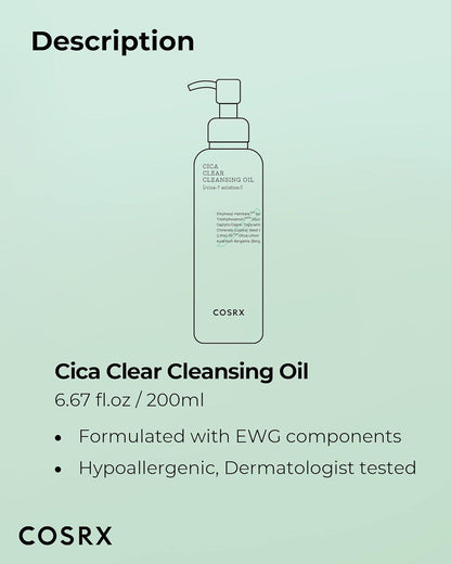 [Cosrx] Pure Fit Cica Clear Cleansing Oil 200ml